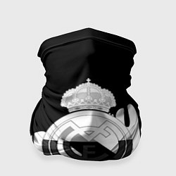 Бандана-труба Реал Мадрид жидкие краски текстура, цвет: 3D-принт