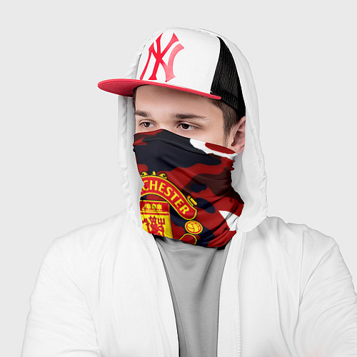 Бандана Манчестер Юнайтед камуфляж / 3D-принт – фото 2