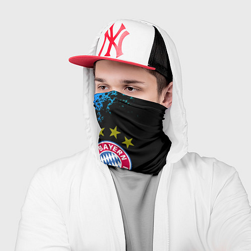 Бандана Бавария Мюнхен краски неон градиент / 3D-принт – фото 2