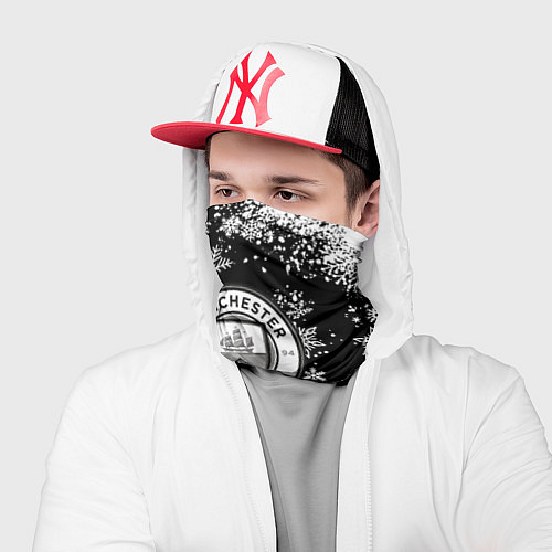 Бандана Манчестер сити снежинки новый год / 3D-принт – фото 2