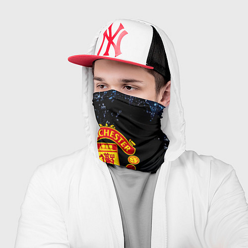 Бандана Манчестер Юнайтед лёд и огонь / 3D-принт – фото 2