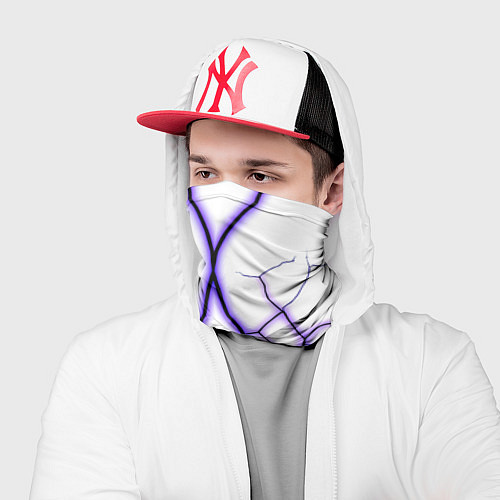 Бандана Color white purple / 3D-принт – фото 2