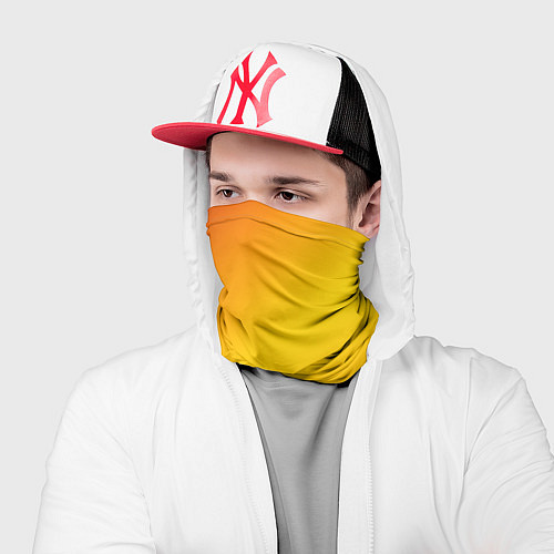 Бандана Color yellow red gradient / 3D-принт – фото 2