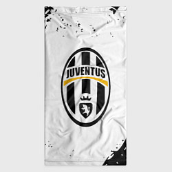 Бандана-труба Ювентус краски черно белые всплеск, цвет: 3D-принт — фото 2