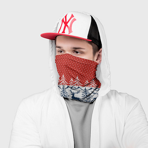 Бандана Вязаный узор с оленями / 3D-принт – фото 2