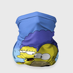 Бандана-труба Гомер и Мардж, цвет: 3D-принт