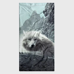 Бандана-труба Волк в горах, цвет: 3D-принт — фото 2