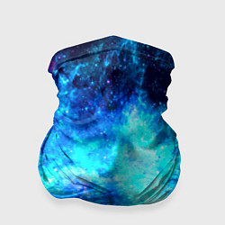 Бандана-труба Голубая вселенная, цвет: 3D-принт