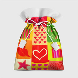 Мешок для подарков Осенний паттерн, цвет: 3D-принт
