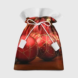 Мешок для подарков Красные украшения, цвет: 3D-принт