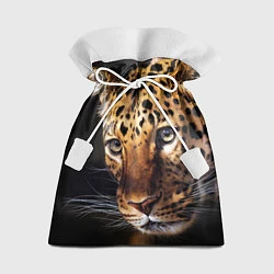 Мешок для подарков Глаза леопарда, цвет: 3D-принт