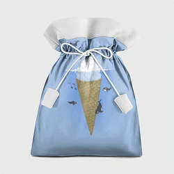 Мешок для подарков Мороженое, цвет: 3D-принт