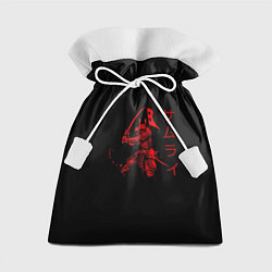 Мешок для подарков Японские иероглифы - самурай, цвет: 3D-принт