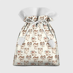 Мешок для подарков Стикеры котик, цвет: 3D-принт