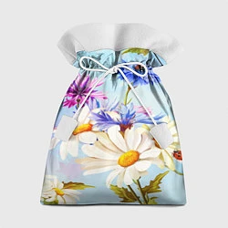 Мешок для подарков Flowers, цвет: 3D-принт
