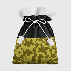 Мешок для подарков Камуфляж: черный/болотный, цвет: 3D-принт
