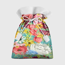 Мешок для подарков Букет цветов, цвет: 3D-принт