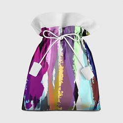 Мешок для подарков Цветные полосы, цвет: 3D-принт