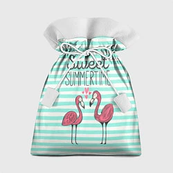 Мешок для подарков Sweet Summer Flamingo, цвет: 3D-принт
