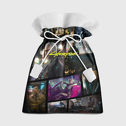 Мешок для подарков Cyberpunk 2077: Stories, цвет: 3D-принт
