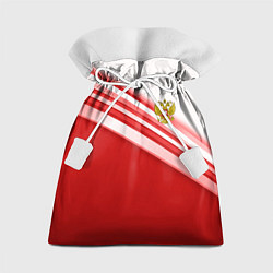 Мешок для подарков Россия: красная волна, цвет: 3D-принт
