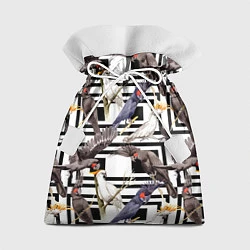 Мешок для подарков Попугаи Какаду, цвет: 3D-принт