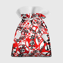 Мешок для подарков Каратэ киокушинкай - эмблемы, цвет: 3D-принт