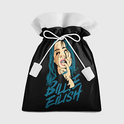 Мешок для подарков Billie Eilish, цвет: 3D-принт