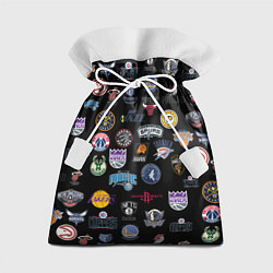 Мешок для подарков NBA Pattern, цвет: 3D-принт