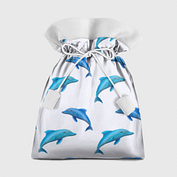 Мешок для подарков Рай для дельфина, цвет: 3D-принт