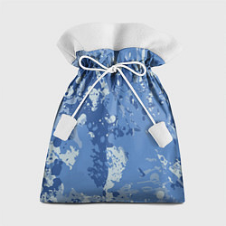 Мешок для подарков КАМУФЛЯЖ BLUE, цвет: 3D-принт