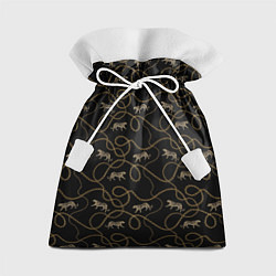 Мешок для подарков Versace Леопарды и цепи, цвет: 3D-принт