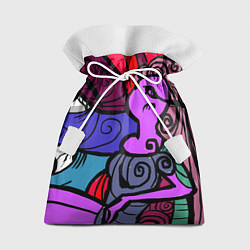 Мешок для подарков Девушка, цвет: 3D-принт