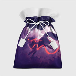 Мешок для подарков Лиса бежит по облакам, цвет: 3D-принт