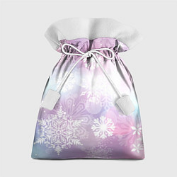 Мешок для подарков Снежинки, цвет: 3D-принт