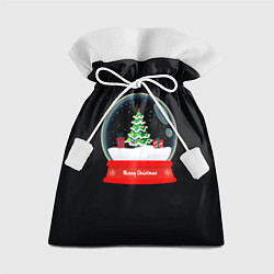Мешок для подарков Снежный шар, цвет: 3D-принт