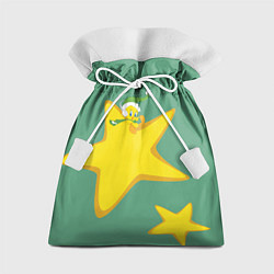 Мешок для подарков Tweety and stars, цвет: 3D-принт
