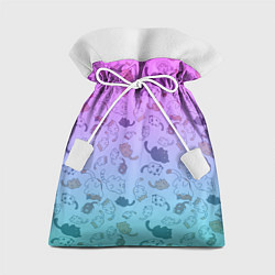 Мешок для подарков Котики в полете, цвет: 3D-принт