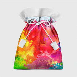 Мешок для подарков Брызги краски, цвет: 3D-принт