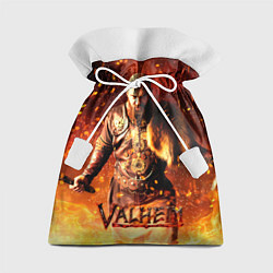 Мешок для подарков Valheim Викинг в огне, цвет: 3D-принт