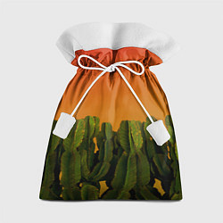 Мешок для подарков Кактусы на закате, цвет: 3D-принт