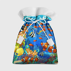 Мешок для подарков Коралловые рыбки, цвет: 3D-принт