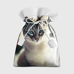 Мешок для подарков Кот с Голубыми глазами, цвет: 3D-принт