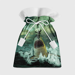 Мешок для подарков Shark Attack Акула атакует, цвет: 3D-принт