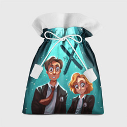 Мешок для подарков Fox Mulder and Dana Scully, цвет: 3D-принт