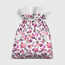 Мешок для подарков Геометрический розовый, цвет: 3D-принт