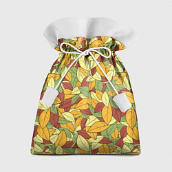 Мешок для подарков Яркие осенние листья, цвет: 3D-принт