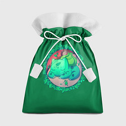 Мешок для подарков Спящий Бульбазавр, цвет: 3D-принт