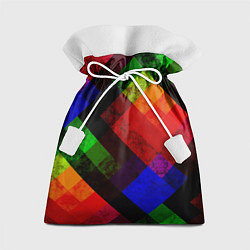 Мешок для подарков Яркий геометрический узор, цвет: 3D-принт