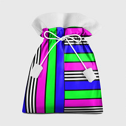 Мешок для подарков Полосатый яркий летний узор, цвет: 3D-принт